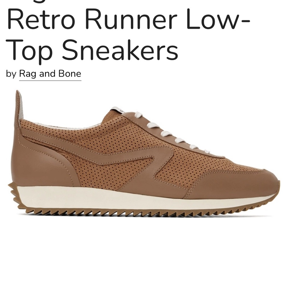 rag & bone Retro Runner Sneakers in Brown